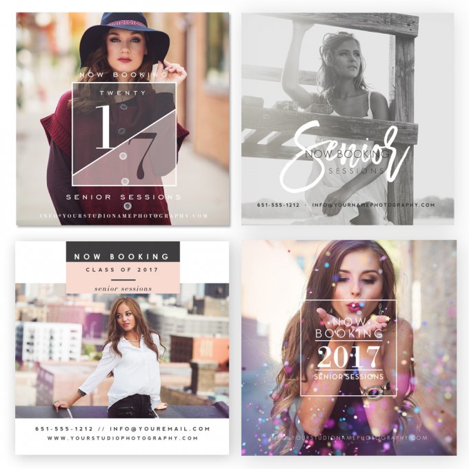 Glam Grad Marketing Board Templates by Jamie Schultz Designs