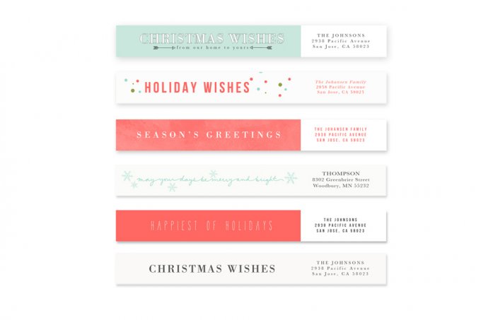 Joyfully Modern Templates and Address Labels by Jamie Schultz Designs