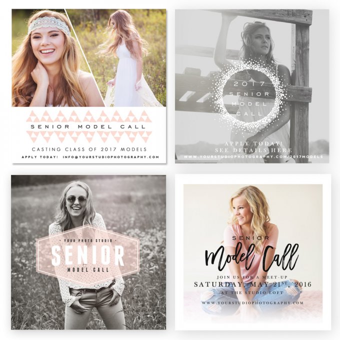 Snapshot Model Call Marketing Boards by Jamie Schultz Designs