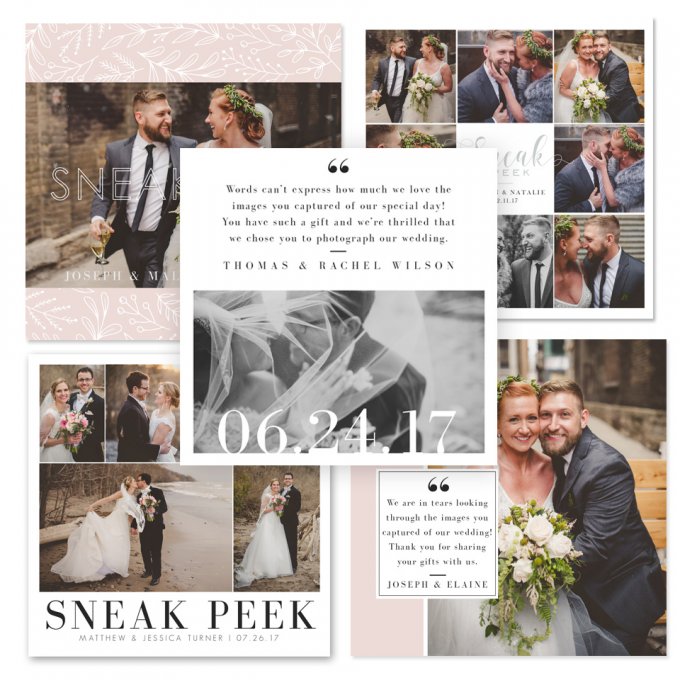 Wedding Marketing Board Templates by Jamie Schultz Designs