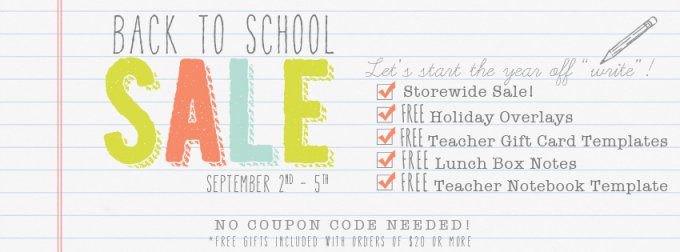 Back to School Sale at Jamie Schultz Designs