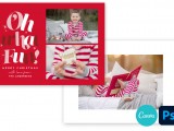 Candy Cane Fun Canva Photoshop Card